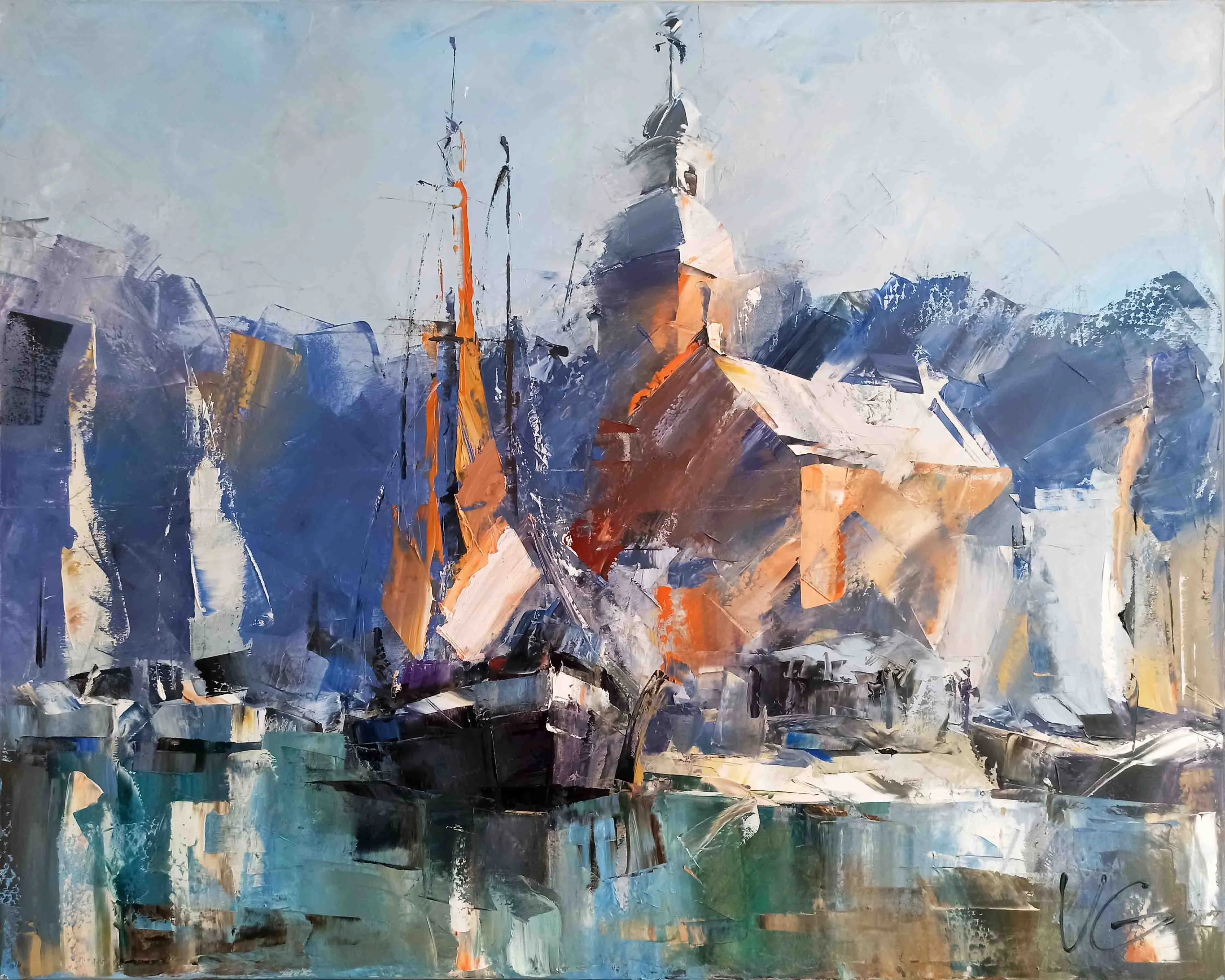 Зображення "SHIMMER " від VOLODYMYR GLUKHOMANYUK, розмір: 80x100 cm, матеріали: oil on canvas, медіум: Живопис, місто: Spain, ціна: €10800 Фото 1 з 3.