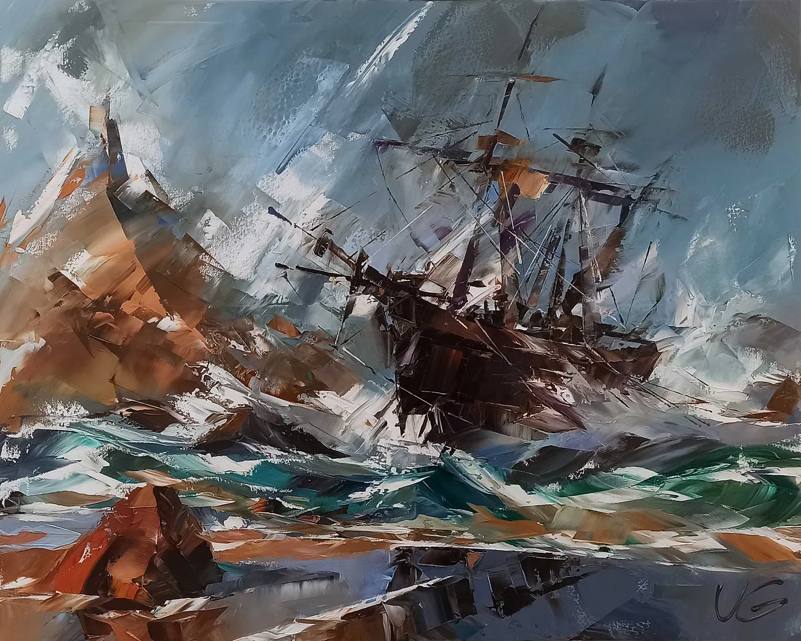 Зображення "SALVATION" від VOLODYMYR GLUKHOMANYUK, розмір: 80x100 cm, матеріали: oil on canvas, медіум: Живопис, місто: Spain, ціна: €9000 Фото 1 з 3.