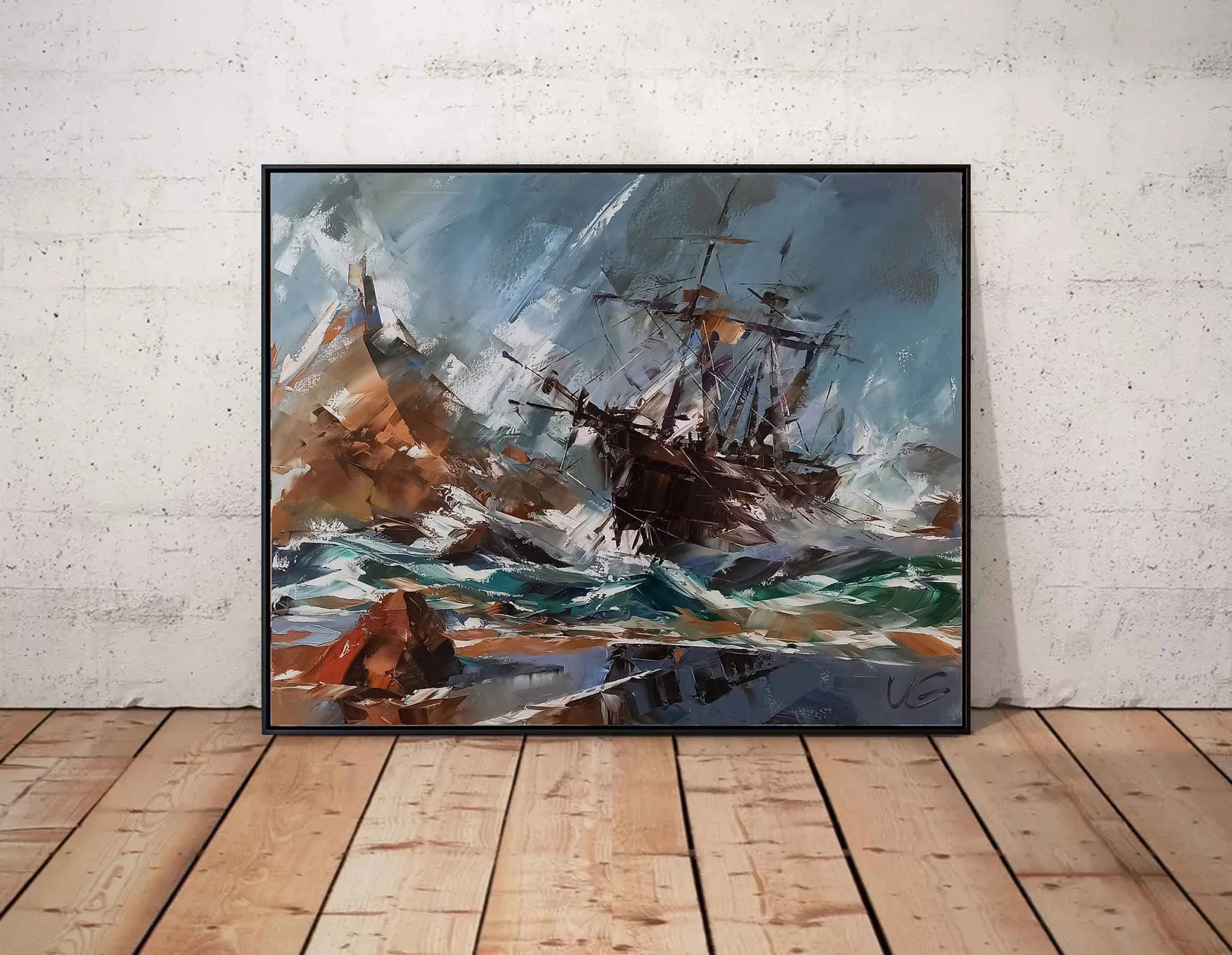 Зображення "SALVATION" від VOLODYMYR GLUKHOMANYUK, розмір: 80x100 cm, матеріали: oil on canvas, медіум: Живопис, місто: Spain, ціна: €9000 Фото 2 з 3.