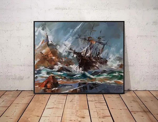 Зображення "SALVATION" від VOLODYMYR GLUKHOMANYUK, розмір: 80x100 cm, матеріали: oil on canvas, медіум: Живопис, місто: Spain, ціна: €9000 Фото 2 з 3.