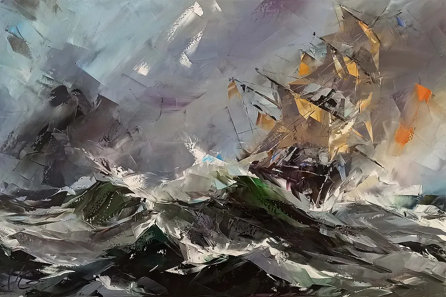 Зображення "THE ELEMENT" від VOLODYMYR GLUKHOMANYUK, розмір: 80x120 cm, матеріали: oil on canvas, медіум: Живопис, місто: Spain, ціна: €10000