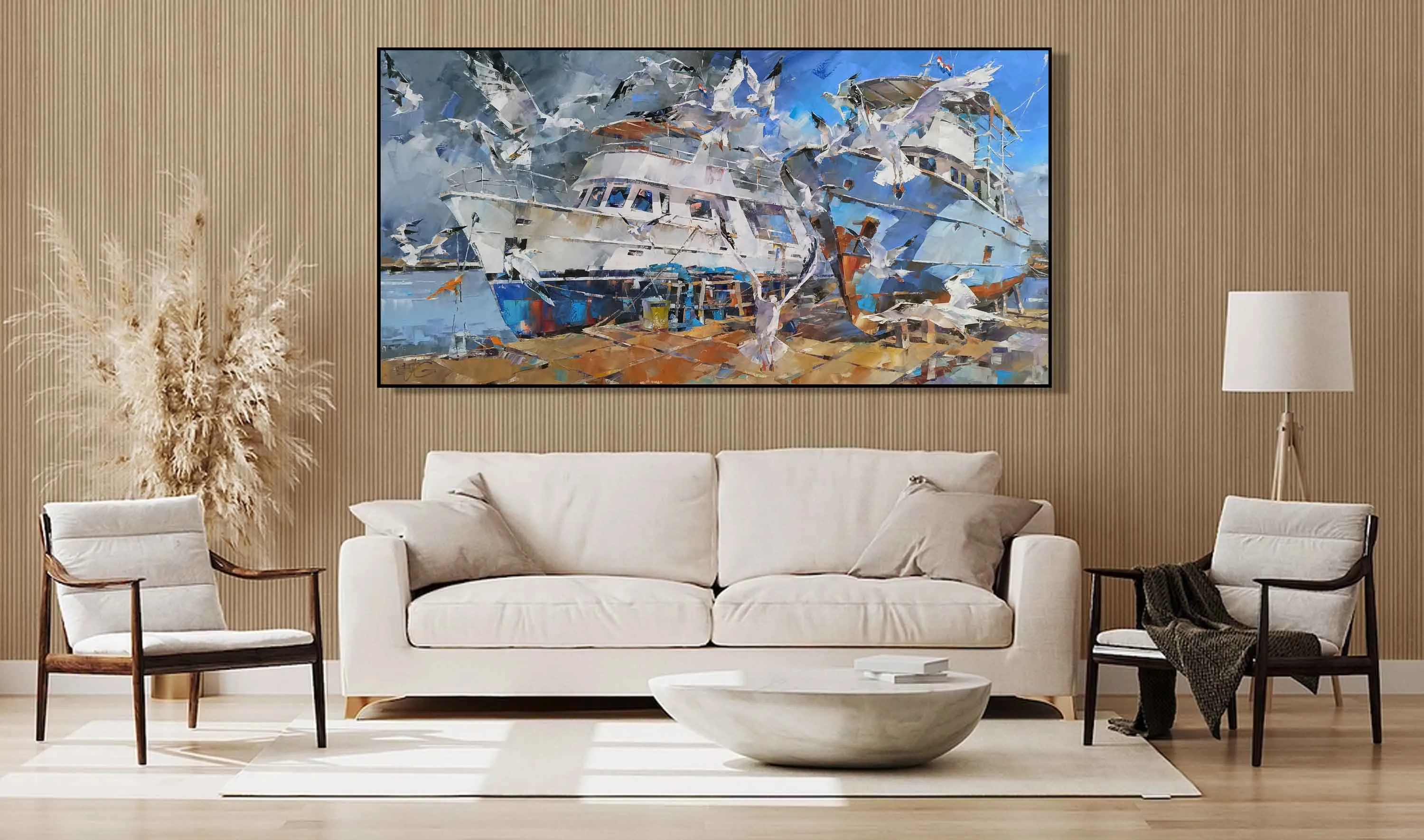 Зображення "DELIGHT" від VOLODYMYR GLUKHOMANYUK, розмір: 120х2400 сm, матеріали: oil on canvas, медіум: Живопис, місто: Spain, ціна: €10800 Фото 2 з 2.