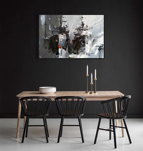 Зображення "RESILIENCE" від VOLODYMYR GLUKHOMANYUK, розмір: 80x120 cm, матеріали: oil on canvas, медіум: Живопис, місто: Spain, ціна: €16000 Фото 3 з 3.