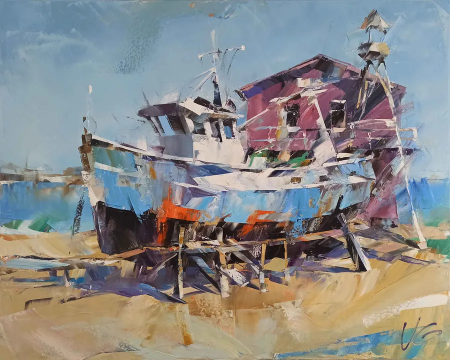 Зображення "IN MOTION" від VOLODYMYR GLUKHOMANYUK, розмір: 80x100 cm, матеріали: oil on canvas, місто: Spain, ціна: €9000